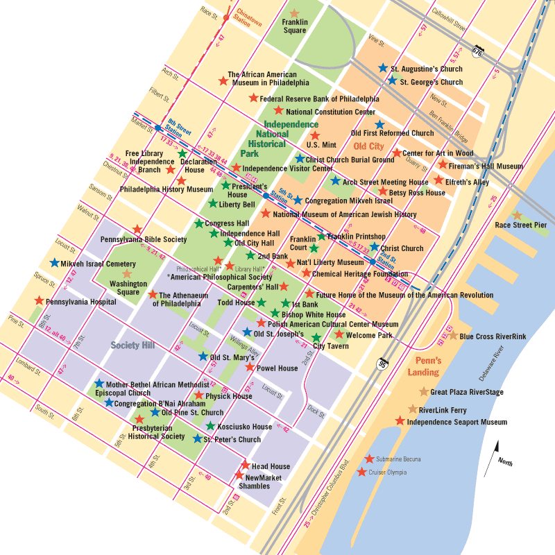 map of philadelphia with septa routes