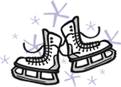 A Pair of Ice Skates a pair of ice skates